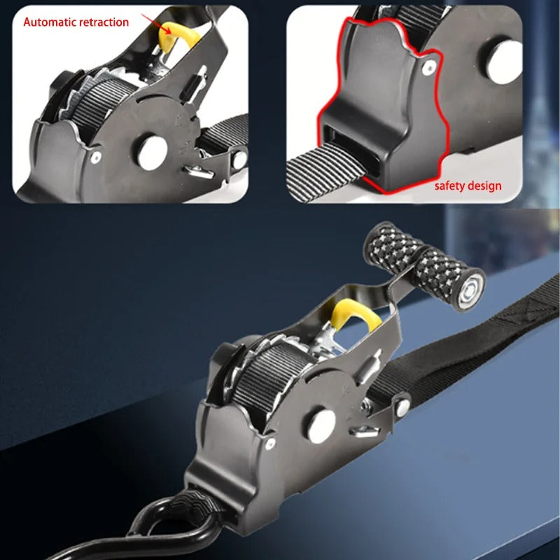 VOZATSHI Retractable Ratchet Straps